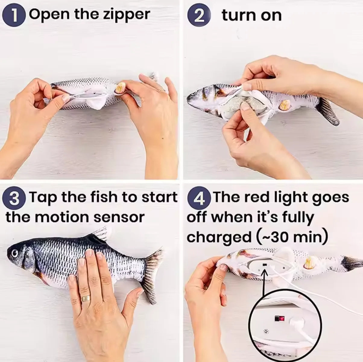 Peixe Saltitante Finley Diversão Interativa